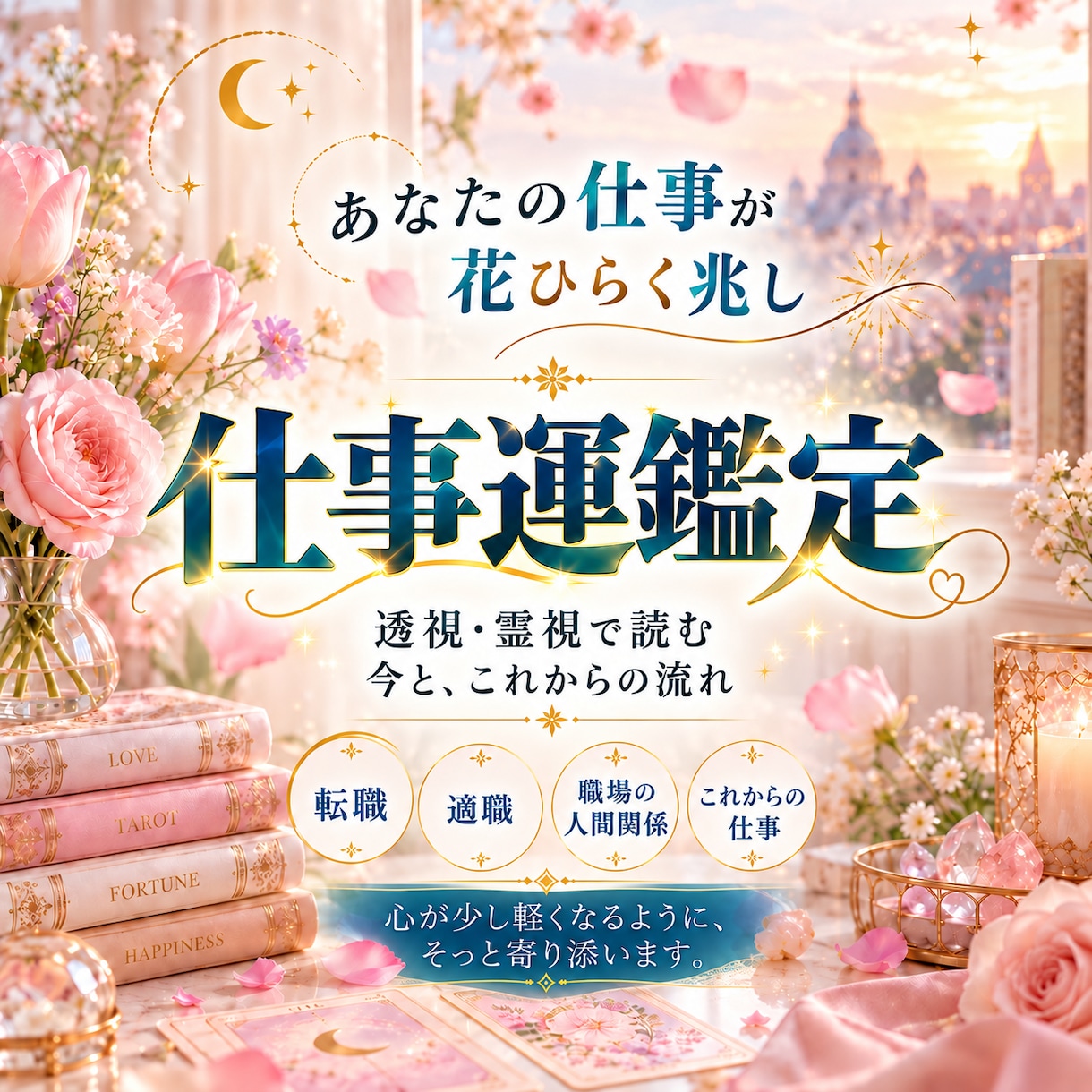 仕事が花ひらく転機と次の一歩を霊視します 今は動くとき？待つとき？キャリアの現在地 イメージ1