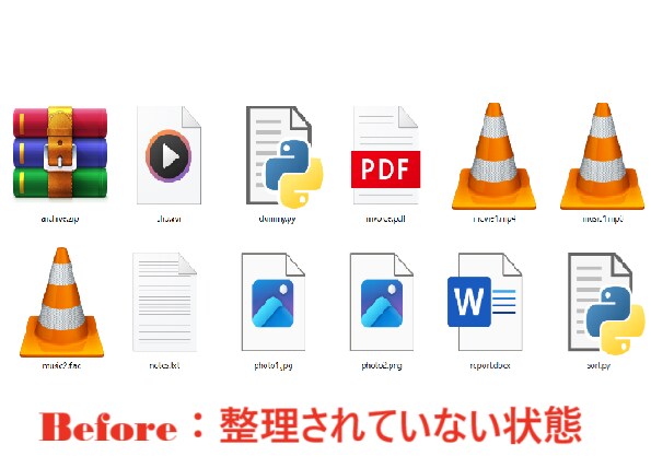 Windows対応！Pythonで自動整理します 「難しい設定は不要、ダブルクリックで実行」できる形で納品 イメージ2