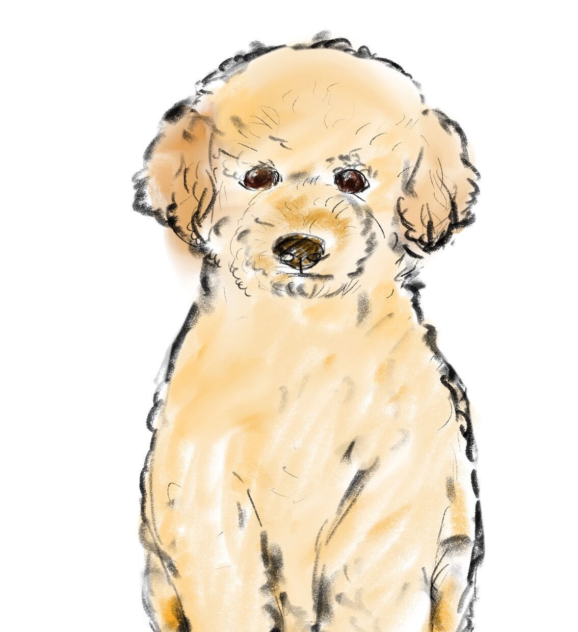 ゆるくて可愛いワンちゃんイラスト描きます ゆるくて優しいタッチの手描きデジタルイラストです イメージ1