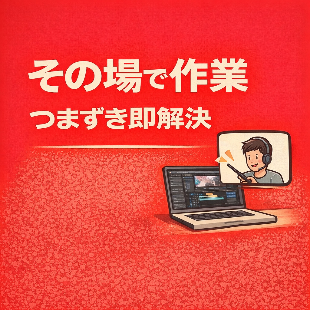 たった１か月で動画編集 現場レベルをマスターます 1.5時間×7日で現場レベルまで伴走 イメージ5