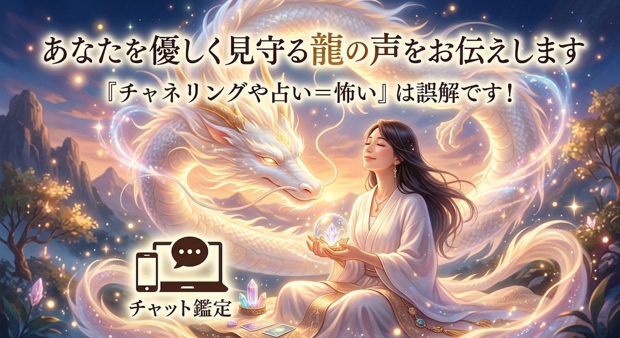 あなたを優しく見守る龍の声をお伝えします 『チャネリングや占い＝怖い』は誤解です！ イメージ1