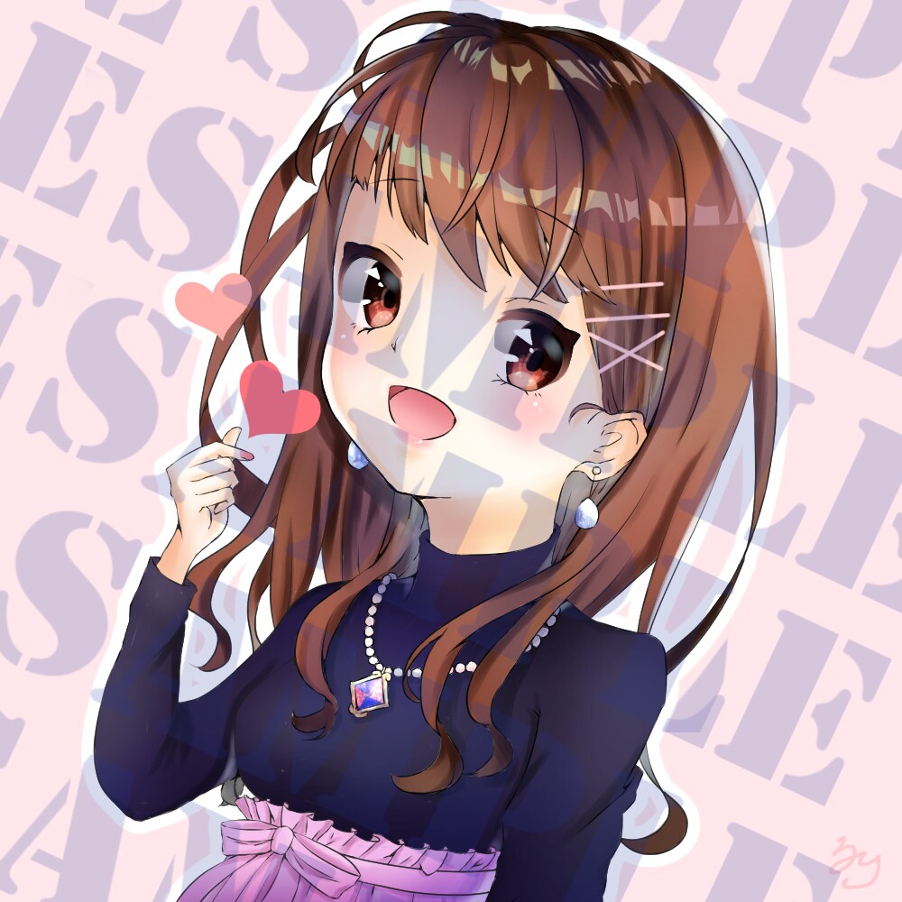 あなただけの！可愛いアイコン・ヘッダー描きます プレゼントでも◎ラフから塗りまで丁寧✨ イメージ4