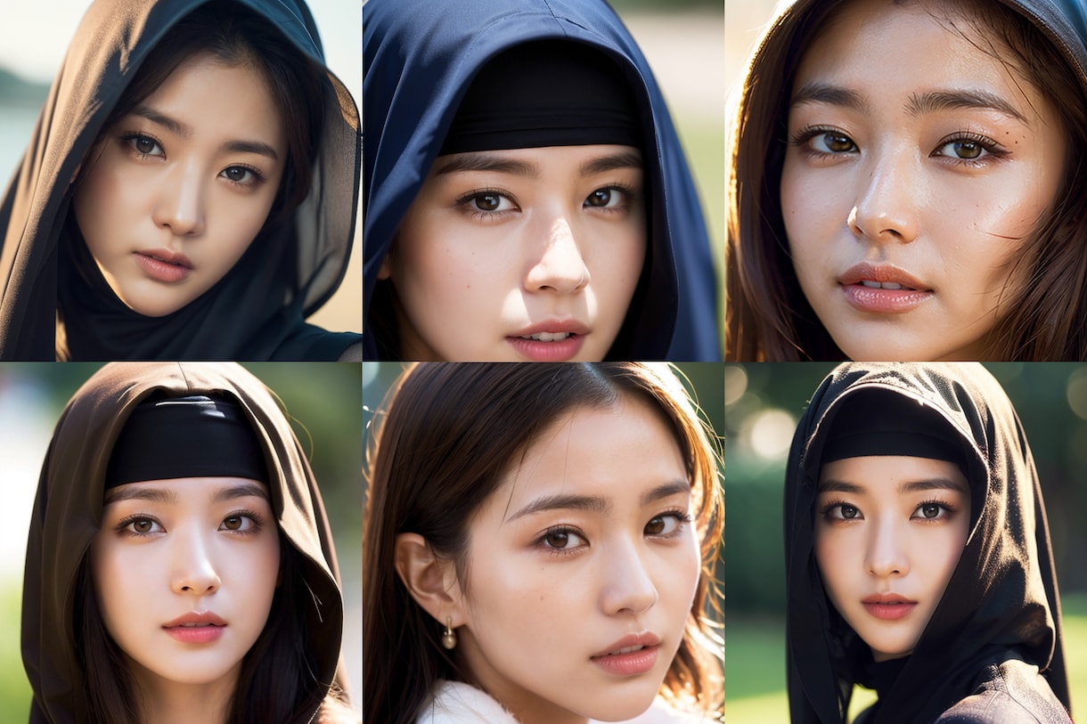 SNSなどで使用するプロフィール写真作成します 自分の素顔は見せたくない自分に似た雰囲気の写真を使いたい イメージ2
