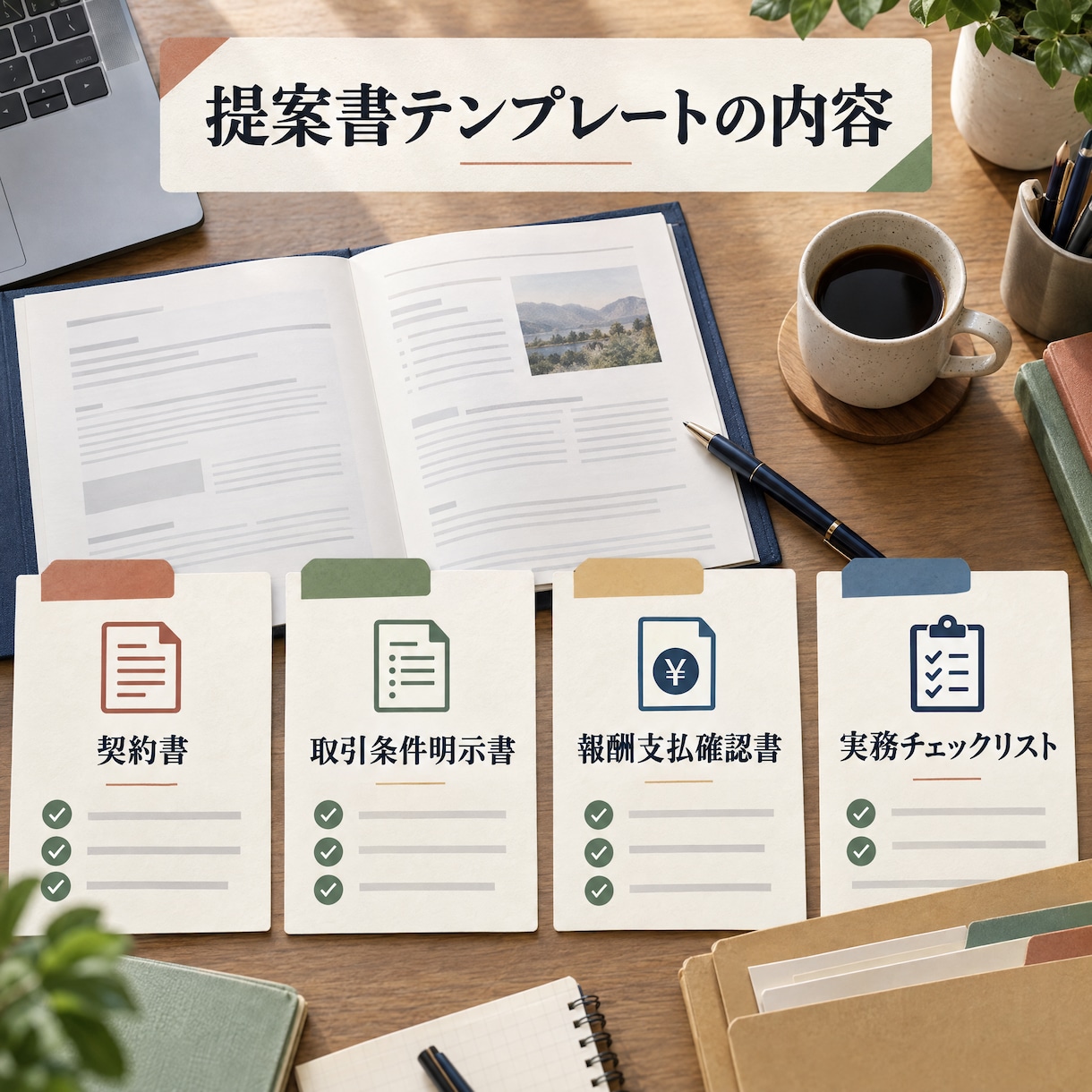 フリーランス新法対応テンプレ制作提案書を作成します 法改正対応の制作案件、「専門家じゃないのに書いていいのか」 イメージ2