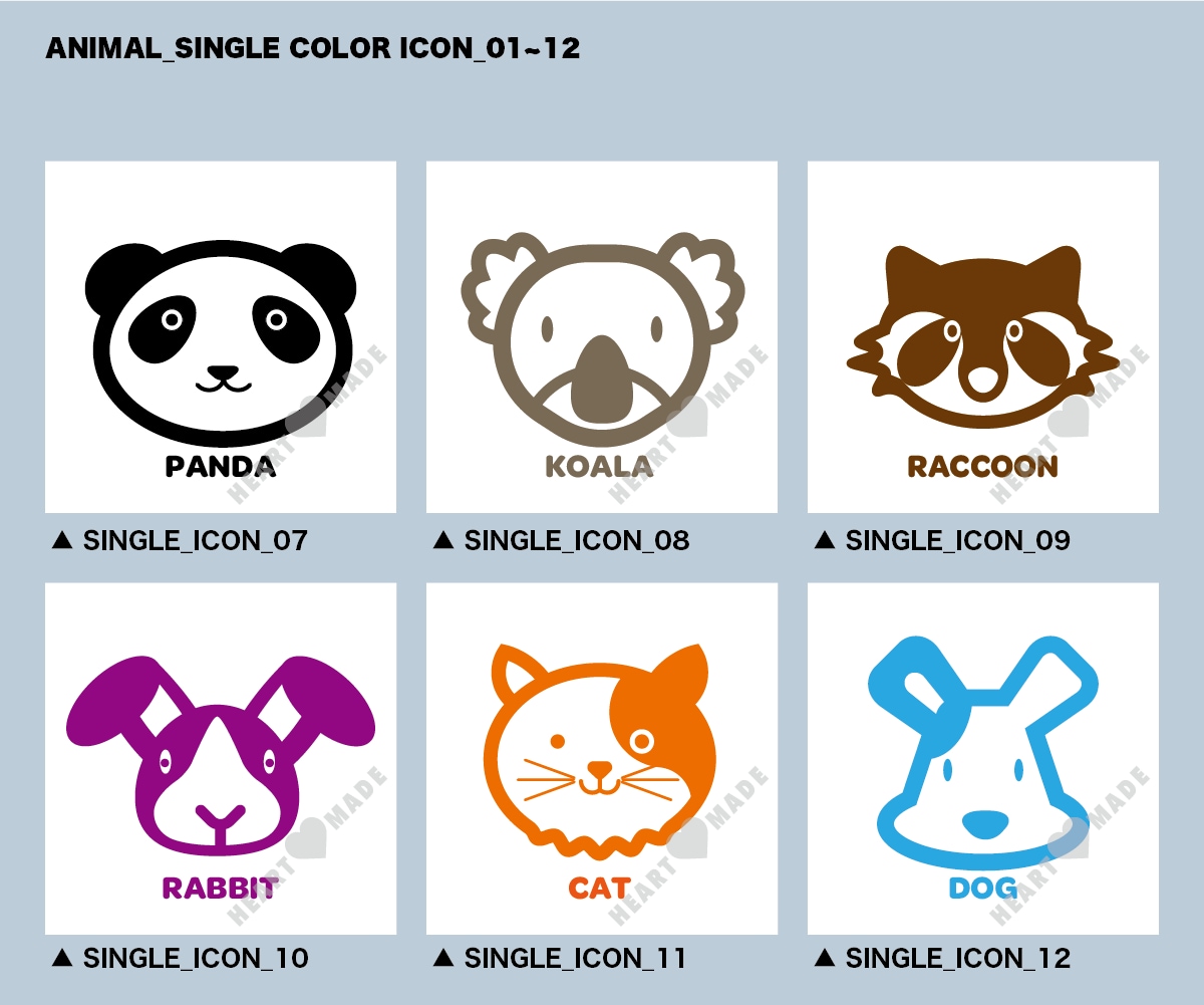 SNS／プロフィール用アイコン〈動物篇〉販売します お好みのアイコンを選ぶだけで即使用できます！【動物篇】 イメージ6