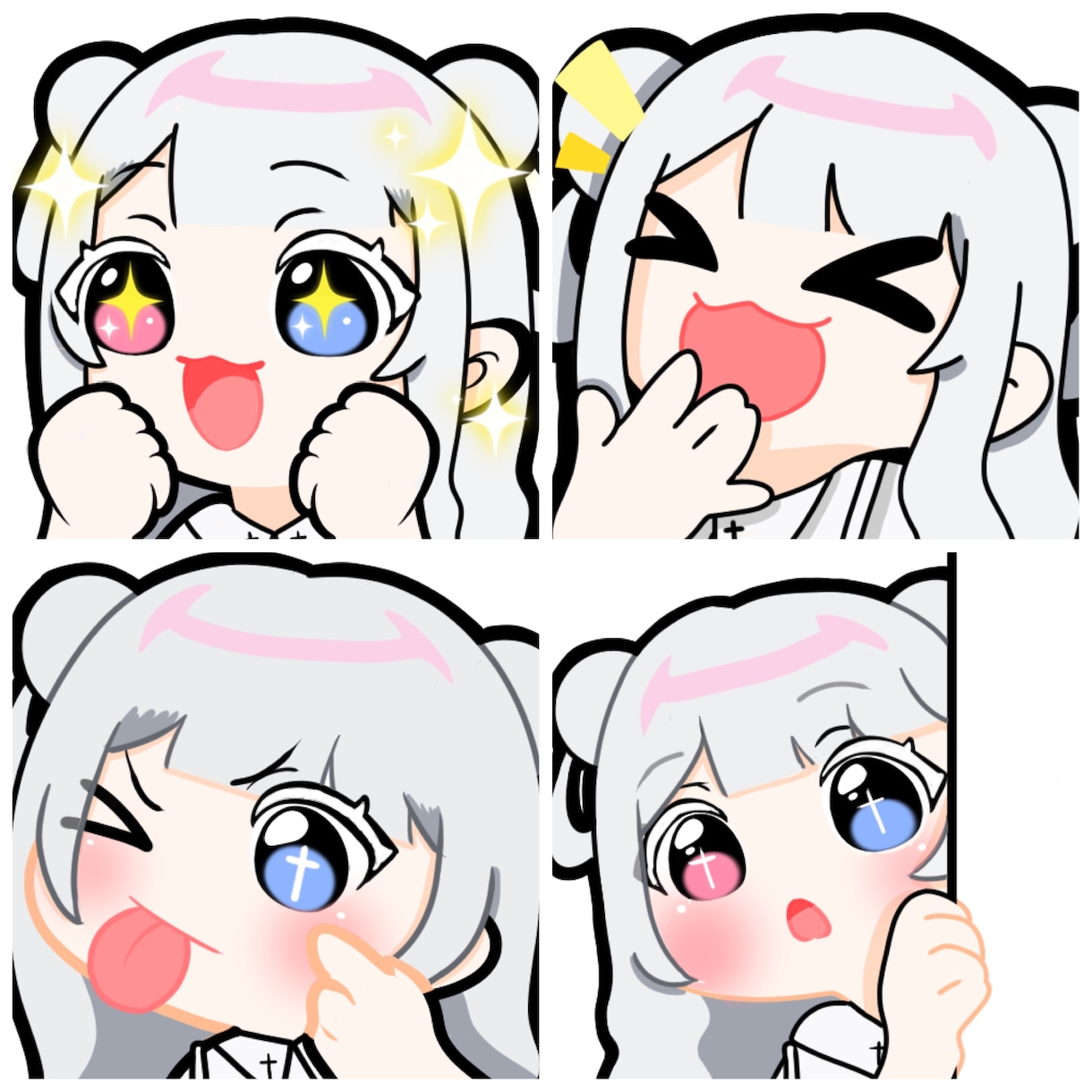 twitch、YouTubeスタンプ描きます ひとつひとつ丁寧に作成致します。 イメージ1