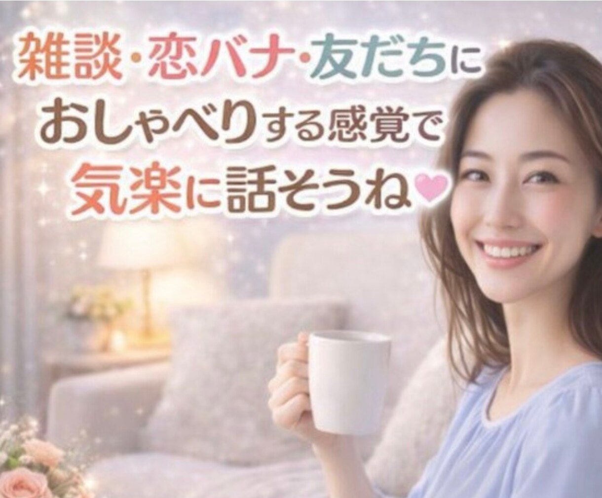 ちょっとだけ話していかん？どんなお話も受け止めます ＊無理せんでいいよ。雑談・愚痴⋯ここは友達みたいに話せる場所 イメージ5