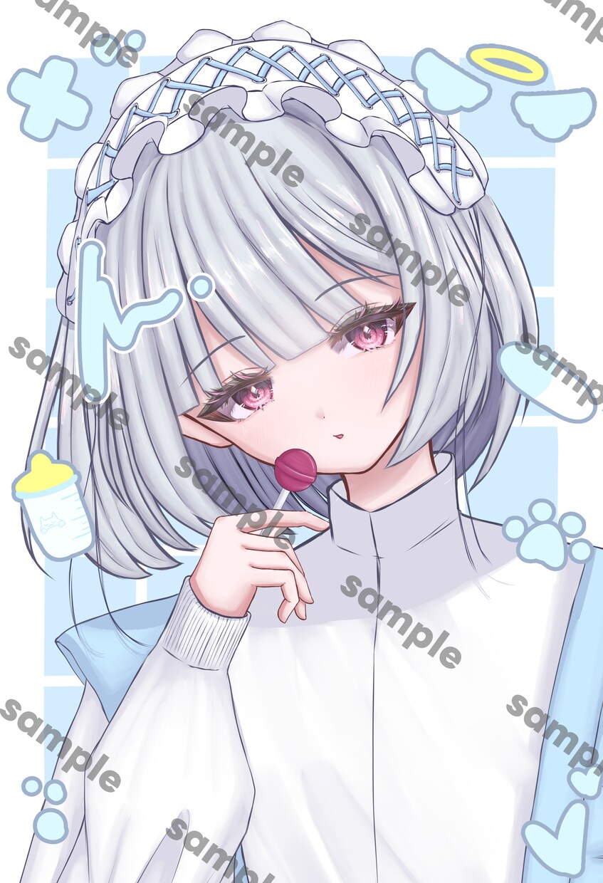 キラキラな可愛いイラストお描きします ☆アイコン サムネイル ミニキャラ 立ち絵 キャラデザ等に☆ イメージ6
