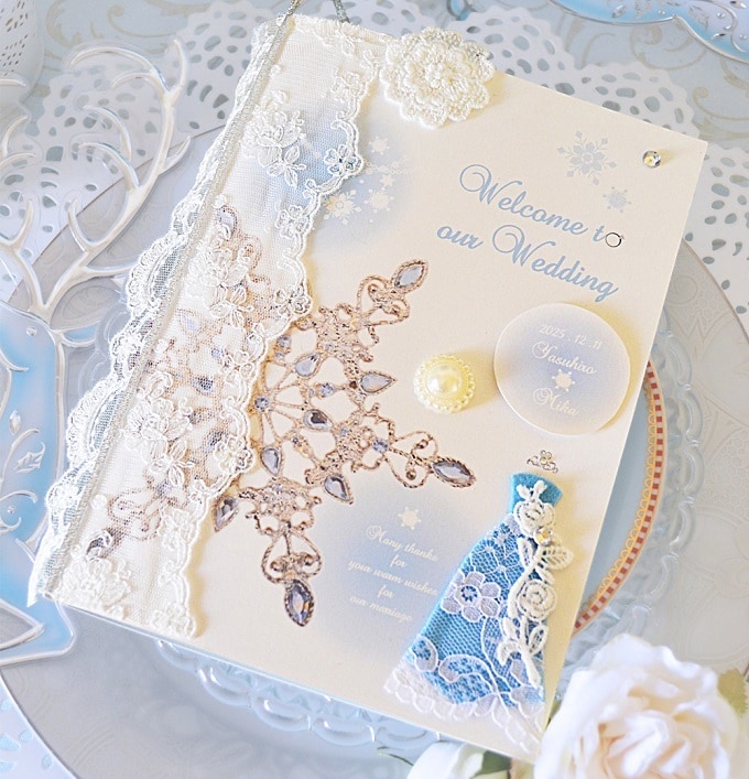 印象的なプリンセスの結婚式席次表・メニュー作ります 2005年から選ばれ続ける立体ペーパーアイテム。 イメージ7