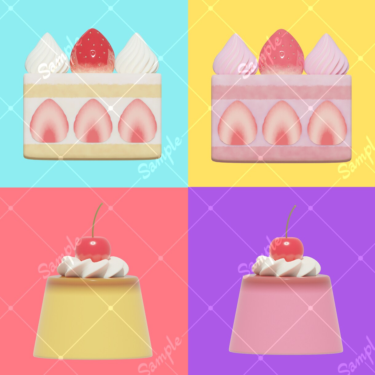3DCGでおもちゃみたいな食べ物･小物を作成します SNSやブログ用のかわいいアイコンなどにおすすめです！ イメージ9