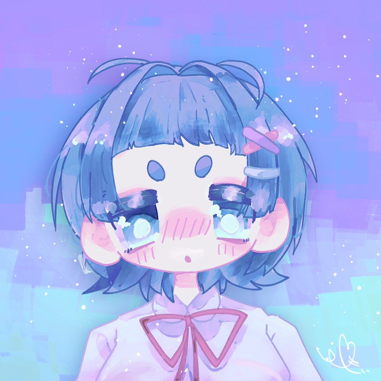 ゆめかわ系のバストアップイラストを描きます かわいいポップなカラーイラストはいかがですか？ イメージ4