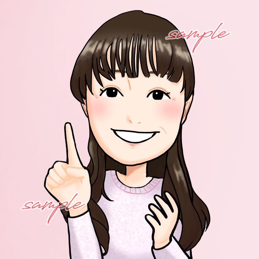 特徴を捉えたポップで可愛いデジタル似顔絵作ります 目を惹く似顔絵で、アイコン・名刺やプレゼントにオススメです☆ イメージ10