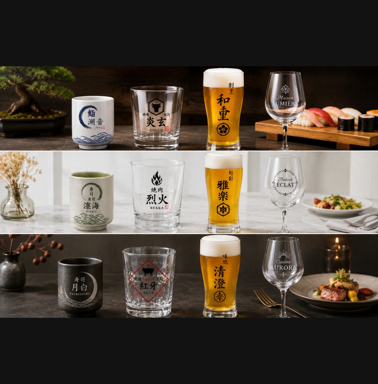 飲食店専門|オリジナルグラスを制作します 割烹料理屋の経営者がオリジナルグラスをデザインします イメージ2