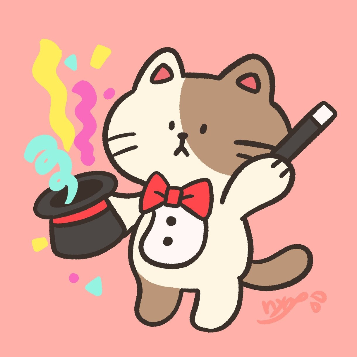 ファンシーなねこちゃんアイコンデジタルで制作します 世界で一匹のうちの子をアイコンにしてみませんか？ イメージ4