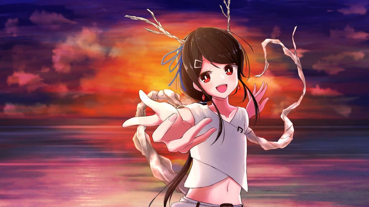 キャライラスト(ちびキャラ付き)を制作します 色んな場面で使えるちびキャラ制作の特典付き！ イメージ2