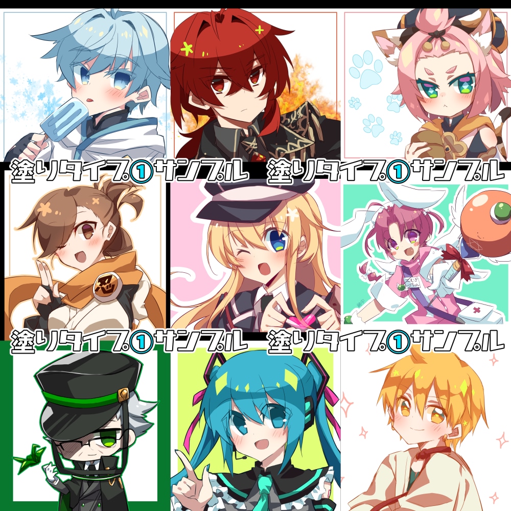 デフォルメ強め・かわいい萌え系のアイコン描きます アイコン / ヘッダーをご希望に合わせてお描きします！ イメージ2