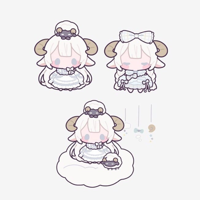 きせかえできるぬいイラスト描きます シールにしたりアクキーにしたり。 イメージ4