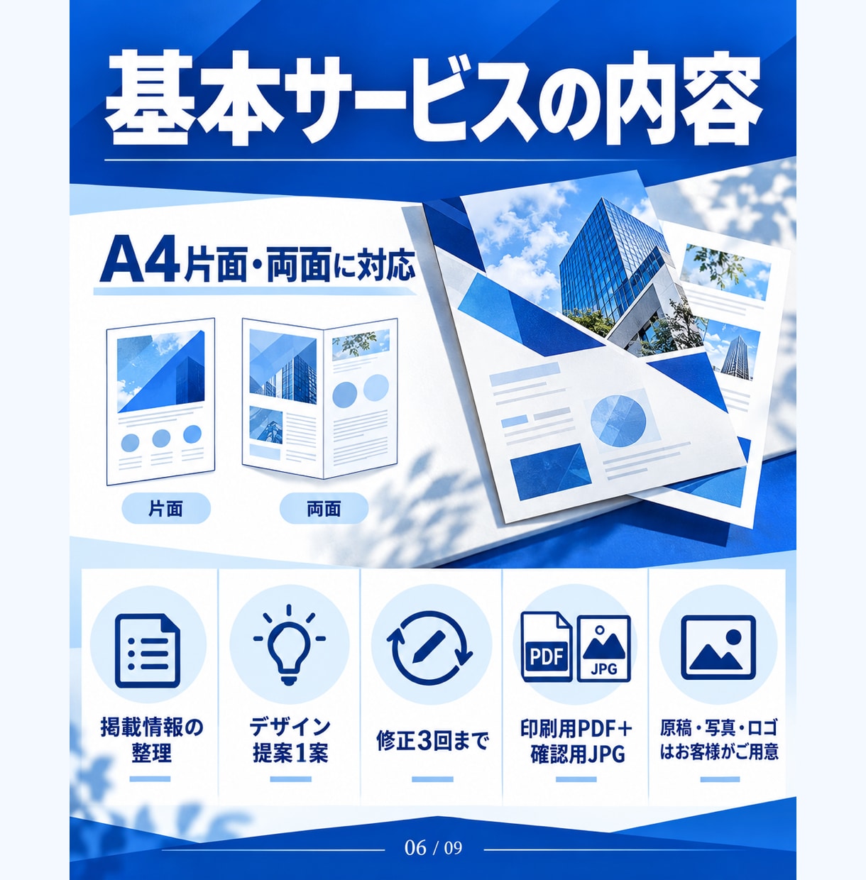 商品やお店の魅力が伝わる販促チラシを作ります 伝えたい魅力を整理し、来店・予約を案内する紙面へ イメージ6