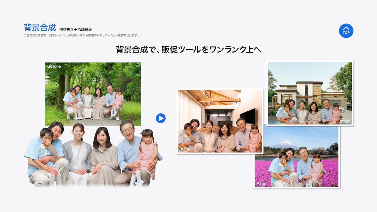 人物の合成写真を承ります 違和感のない仕上がりをご提供！ イメージ1
