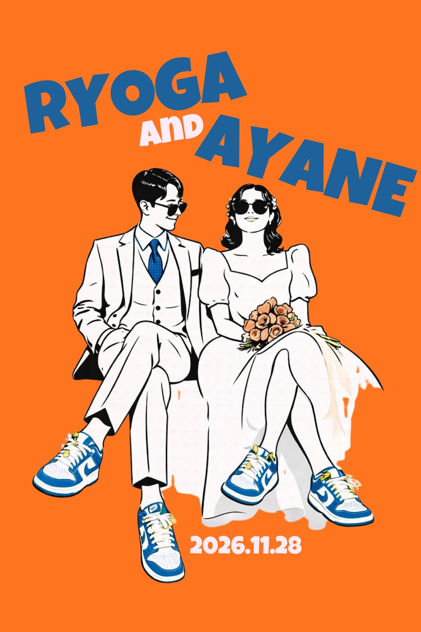 先着5組♡結婚式写真からお洒落線画イラストにします ウェルカムボード・ペーパーアイテム・記念品に◎ イメージ5