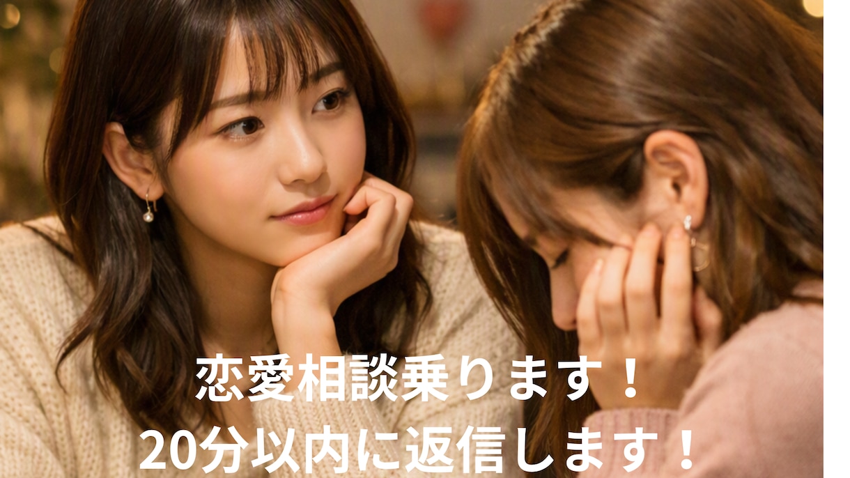 恋愛相談のります 彼の気持ちを一緒に読み解き、女性目線で丁寧に相談にのります イメージ1