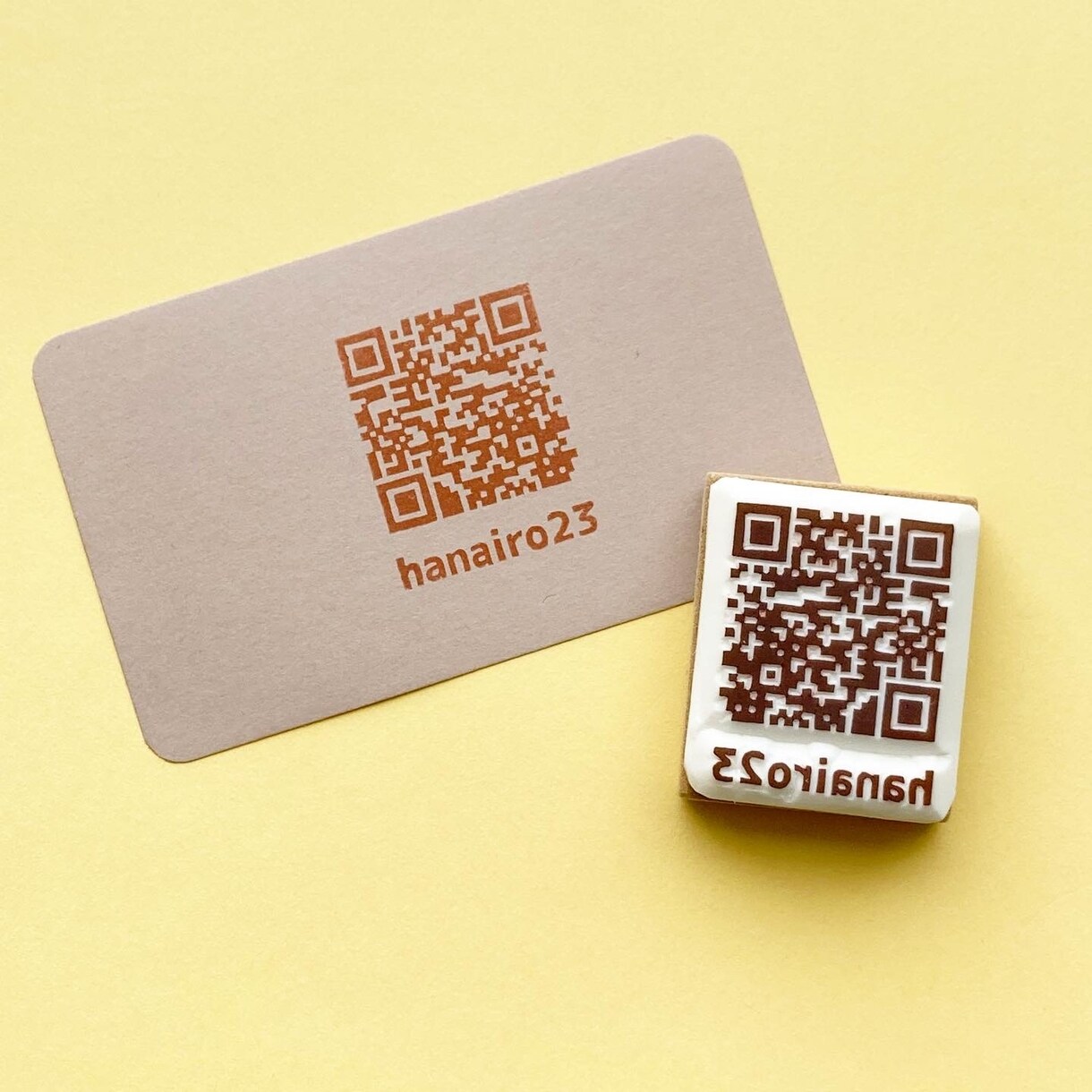 QRコードの消しゴムはんこお作りします 手作りで温かみのあるQRコードで、色々アピールしませんか イメージ9