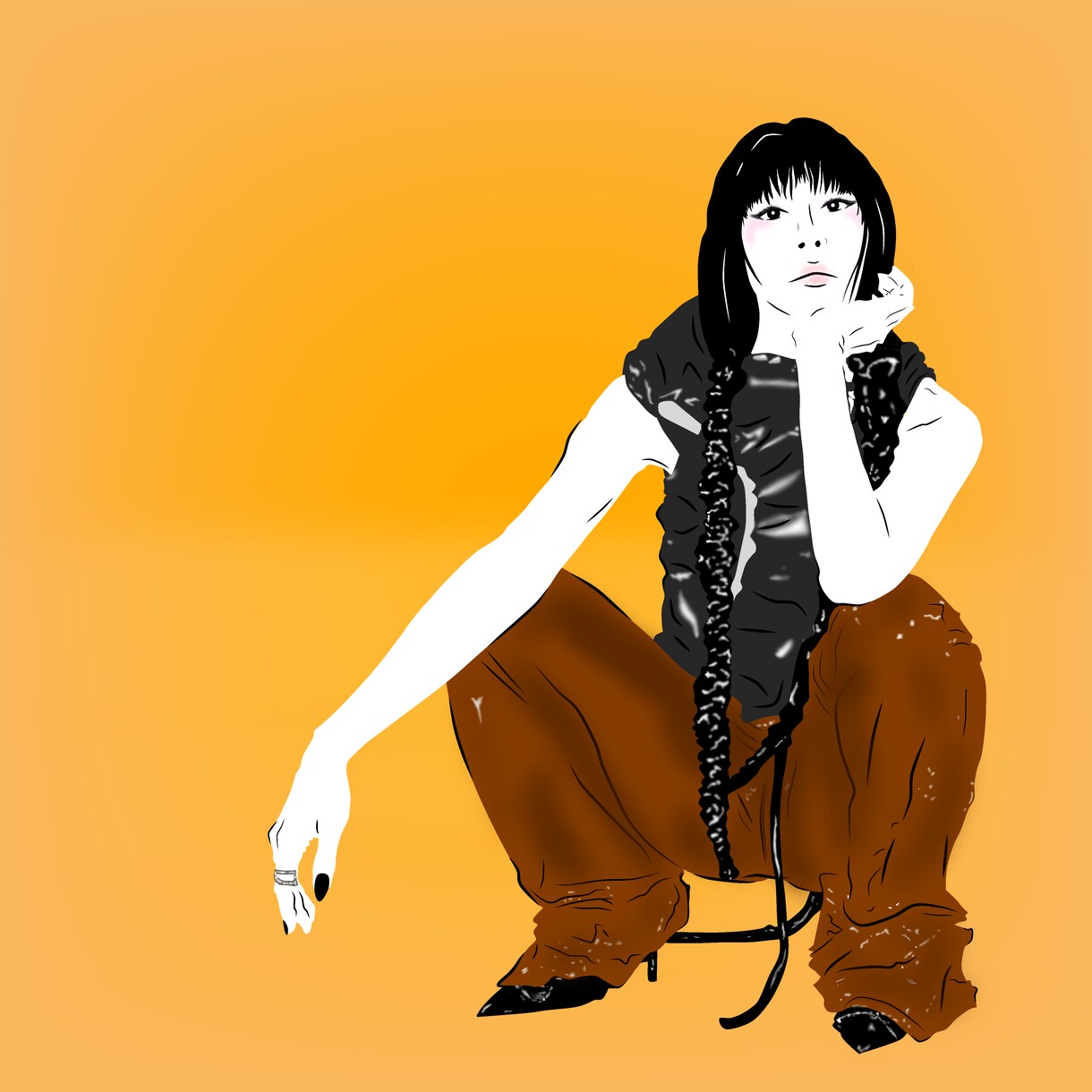 エモい似顔絵など描かせていただきます エモいイラスト　身近な方、著名人などおしゃれに仕上げます イメージ3
