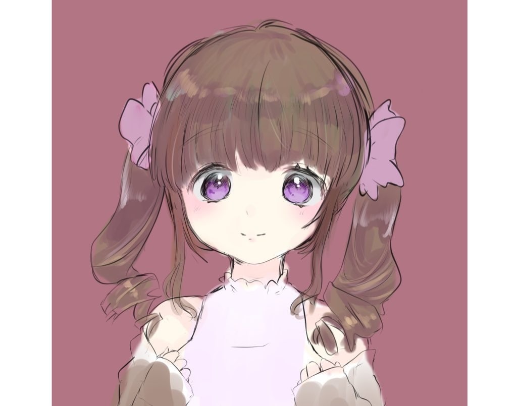 可愛い少女のSNS用アイコンをご提供します 守りたくなるような少女のイラストをお描きします！ イメージ1