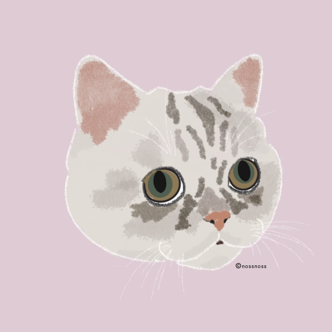 インテリアにも馴染む、猫ちゃんの似顔絵お描きします 空間に自然と溶け込む、落ち着いたタッチで丁寧に仕上げます イメージ1