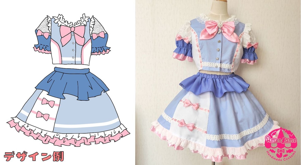 アイドル衣装、ステージ衣装、制服など製作いたします 貴方だけの衣装をデザインし制作します！持ち込みデザインも可！ イメージ8