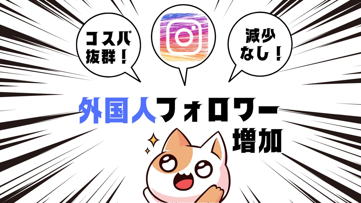 インスタ 外国人フォロワー3000人増やします コスパ抜群＊減少なし＊Instagram＊海外フォロワー イメージ1
