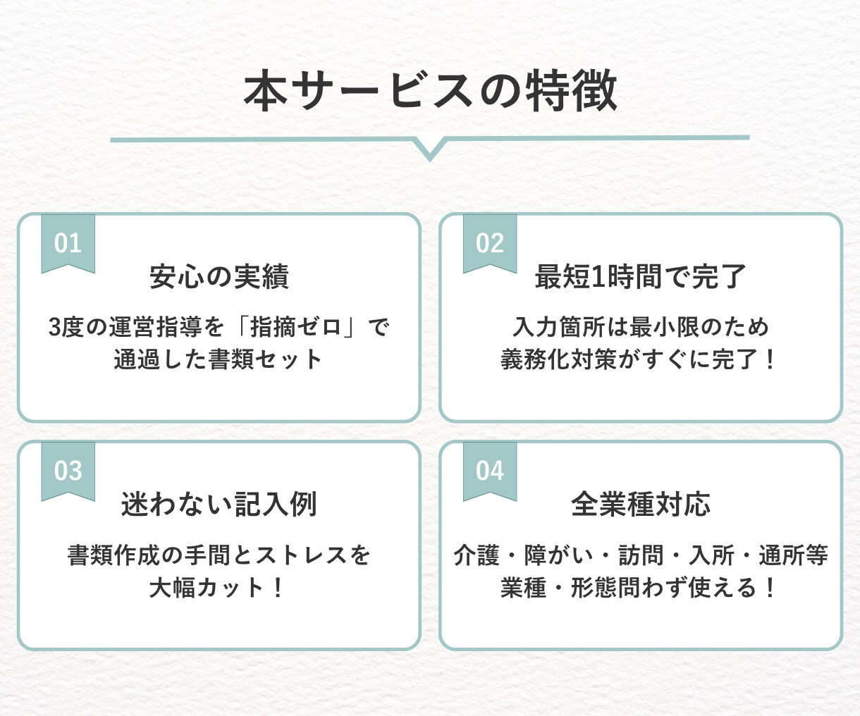運営指導で指摘０！身体拘束完全対策セット提供します 指針・委員会・研修が最短1時間*で完了【介護・障がい対応】 イメージ6