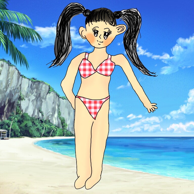 お子さんが描いたイラストをデータ化します (年賀状承ります)らくがきに色や背景を付け加えます！ イメージ2
