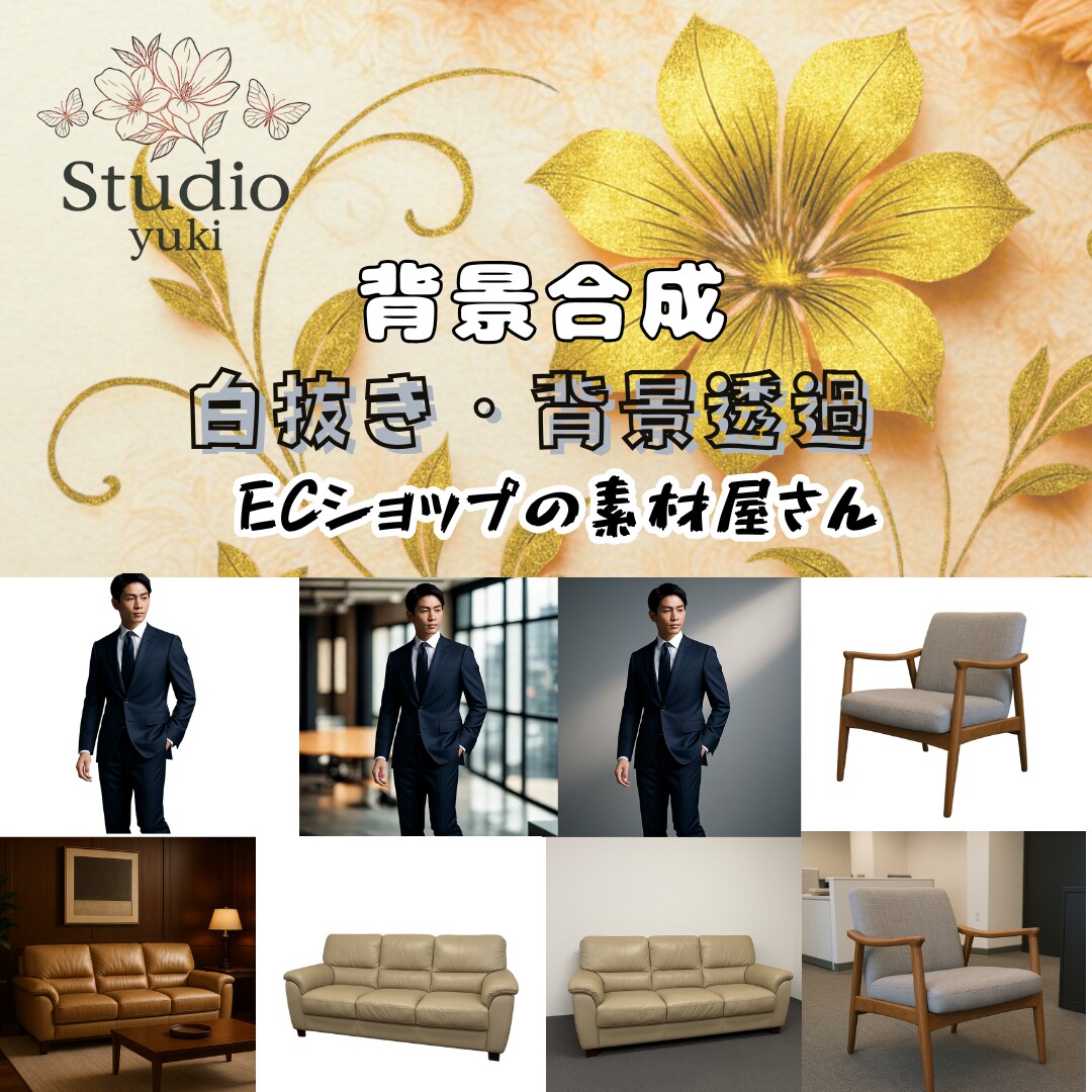 3枚1000円！・ECショップの画像編集します ECショップなどの商品画像の白抜き、背景透過、合成など イメージ5