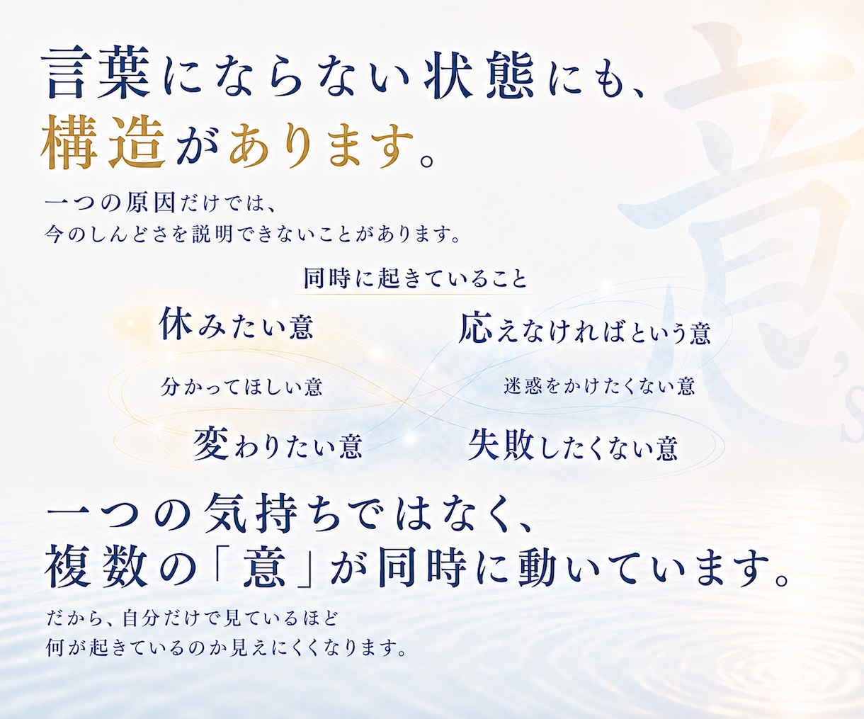 人生の現在地と選択の構造を観測しますます 答えを増やす前に、今の構造を見ます イメージ4