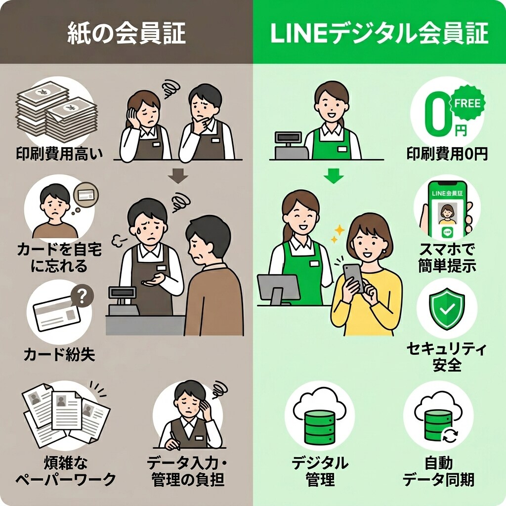 LINEのみで完結するデジタル会員証を作成します 紙カード不要！LINEだけで会員管理を完結できます イメージ3