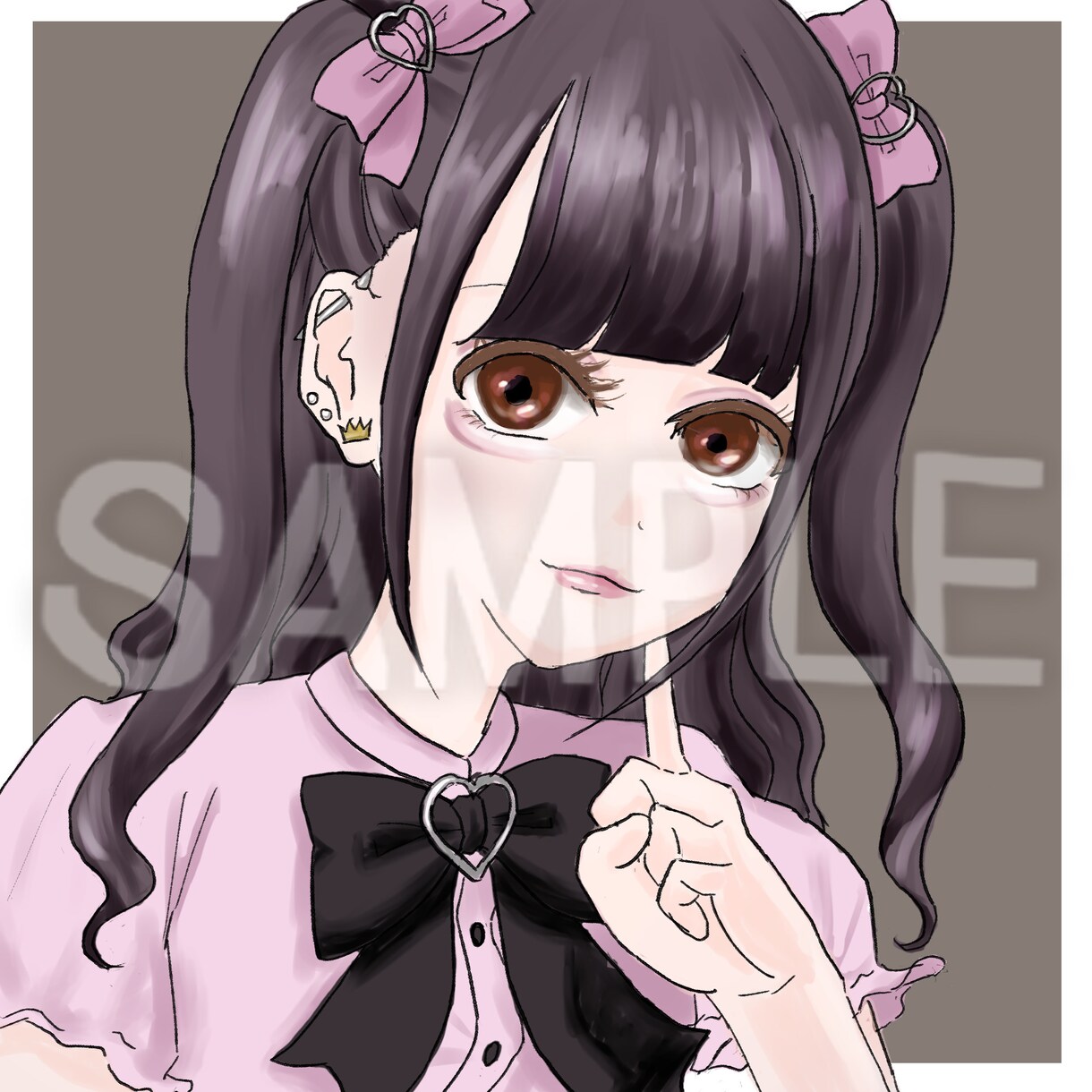 SNS用の可愛い自分だけのアイコン作ります あなたの要望で個性溢れるキャラクターを描きます イメージ2