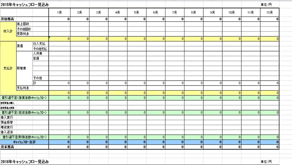 プロが使うキャッシュフロー計算書を販売します 資金調達専門コンサルが使用する3ヶ年キャッシュフロー計算書 イメージ1