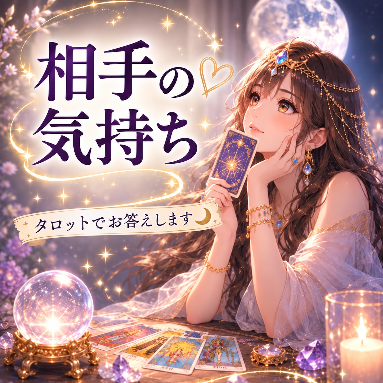 相手の気持ちを深く読み解きます 彼は今、何を考えてる？あなたへの本音をタロットで読み解きます イメージ1