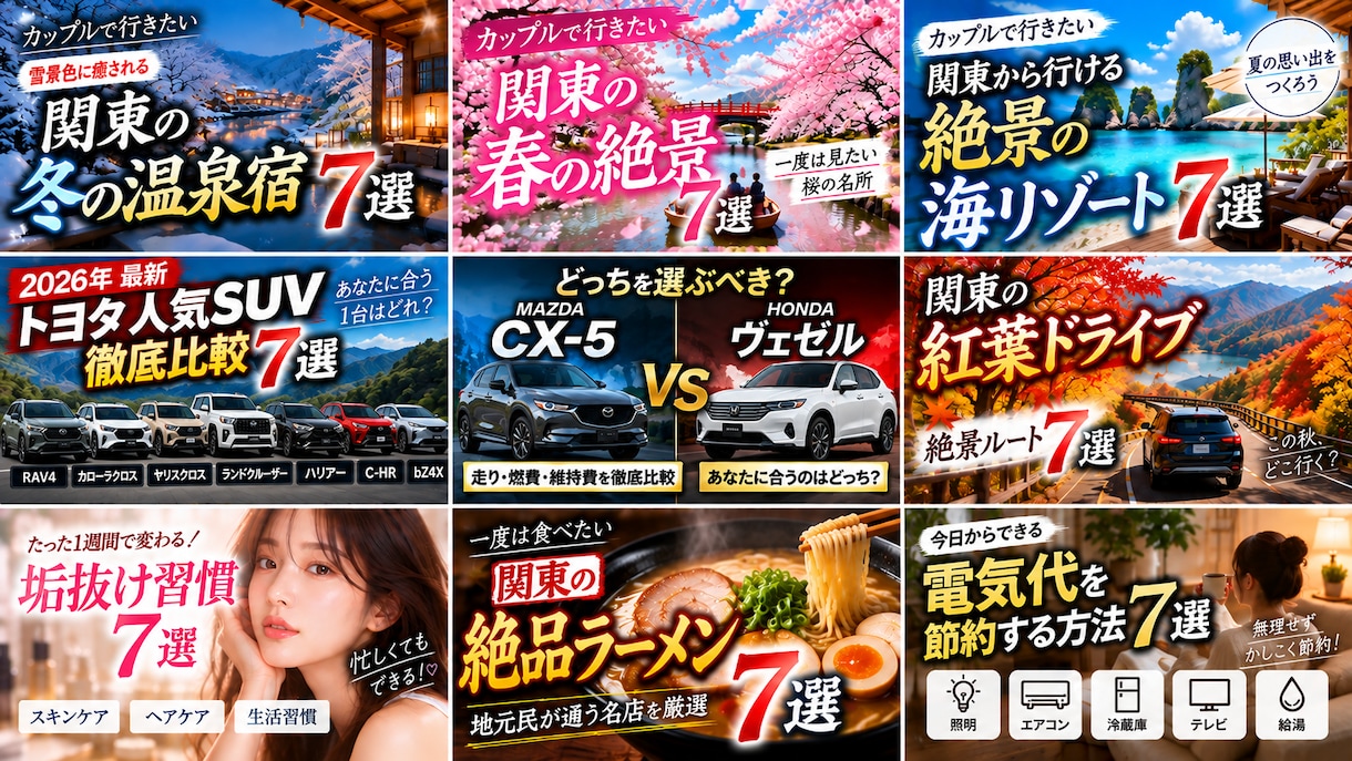 YouTube・SNS用サムネイルを制作します 目を引くデザインを内容に合わせて制作します イメージ4
