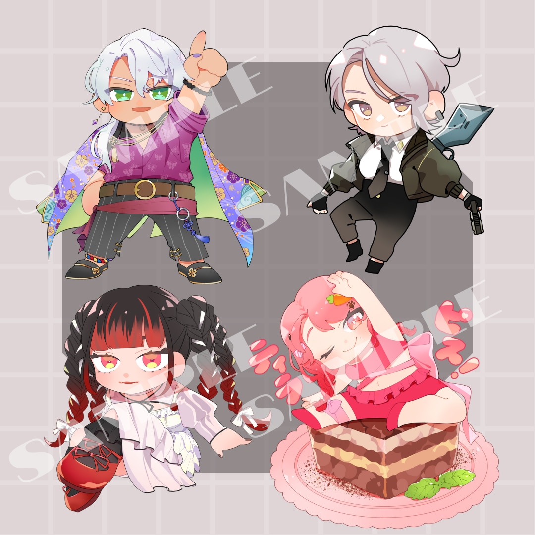 商用利用◎かわいいSDキャラのイラスト制作できます （IRIAM/Vtuber）返礼品・サムネ用お受けできます イメージ4