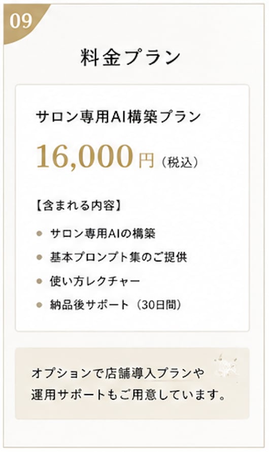 月商1000万円を目指すサロン専用AIを構築します 営業時間後も働く毎日から卒業しませんか？ イメージ9