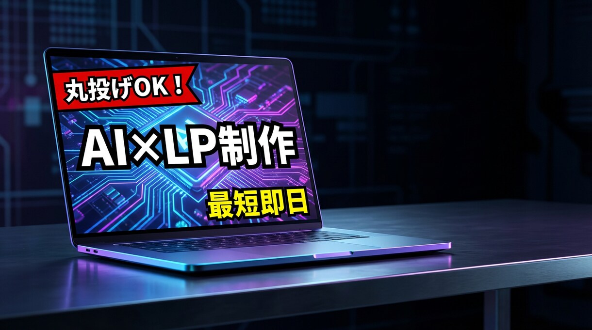 丸投げOK！AI×技術で売れるLPを即作成します 先着5名！AIで爆速仕上げ！構成・スマホ対応 イメージ1