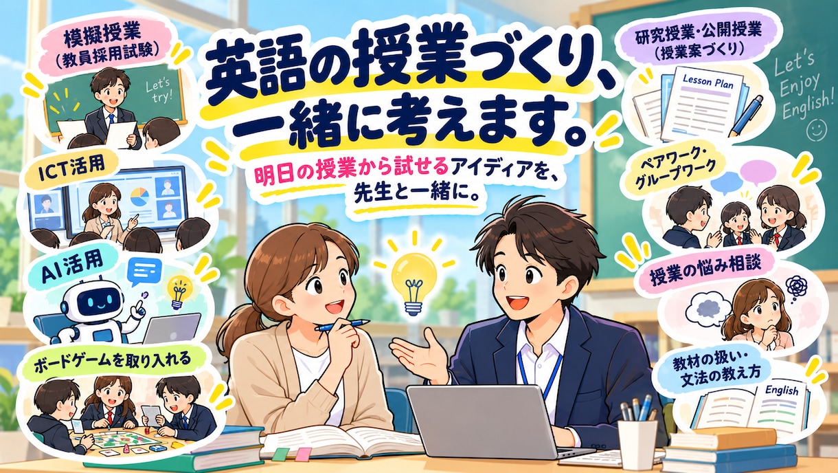 中学・高校　英語の模擬授業見ます/ お悩み聞きます 大学の講演、執筆経験のあるベテランが英語授業を改善します イメージ1
