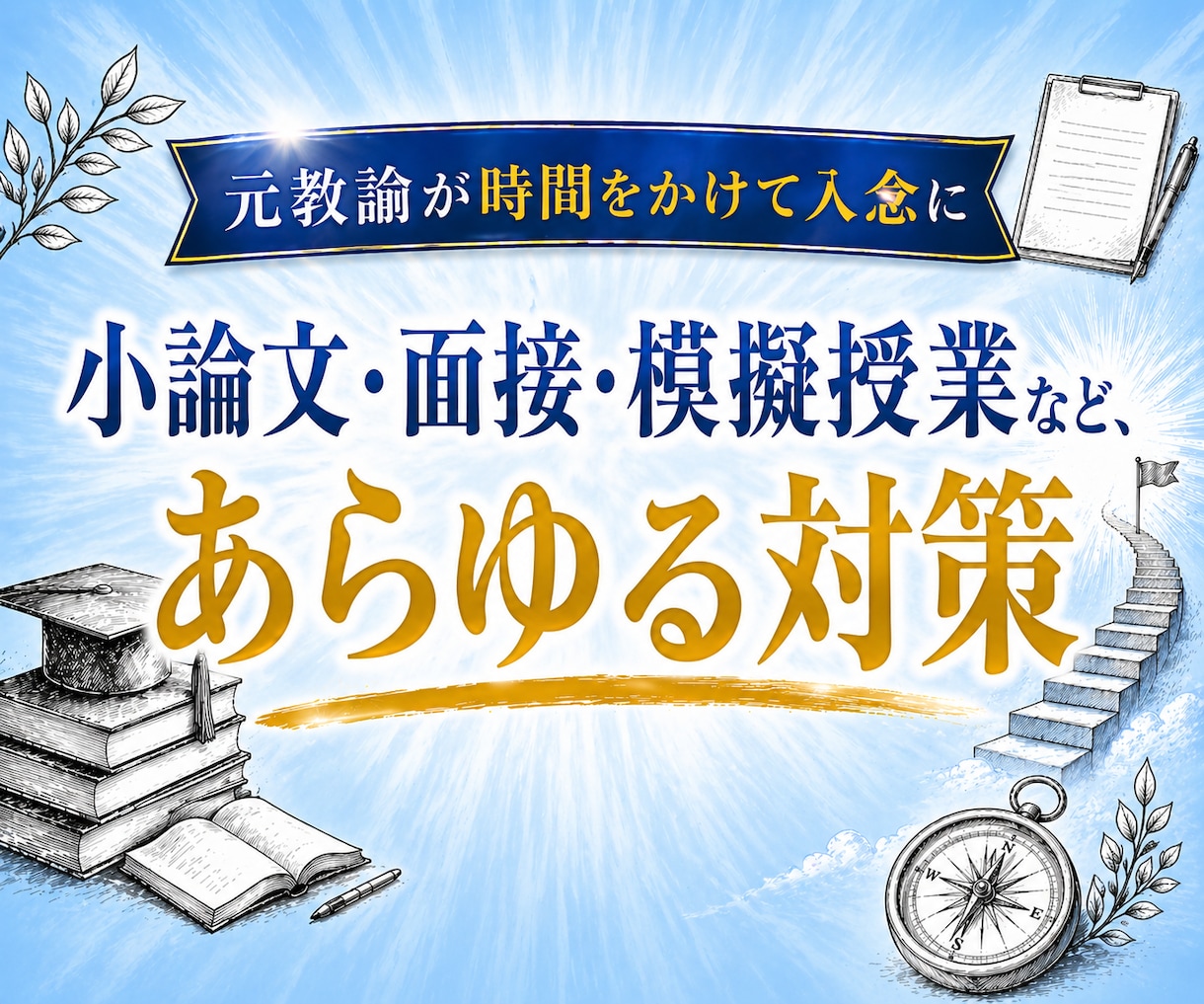 推奨：超割安セット有！　教員採用試験の対策をします 小論文・面接・模擬授業など｜元教諭による入念な対策！ イメージ1