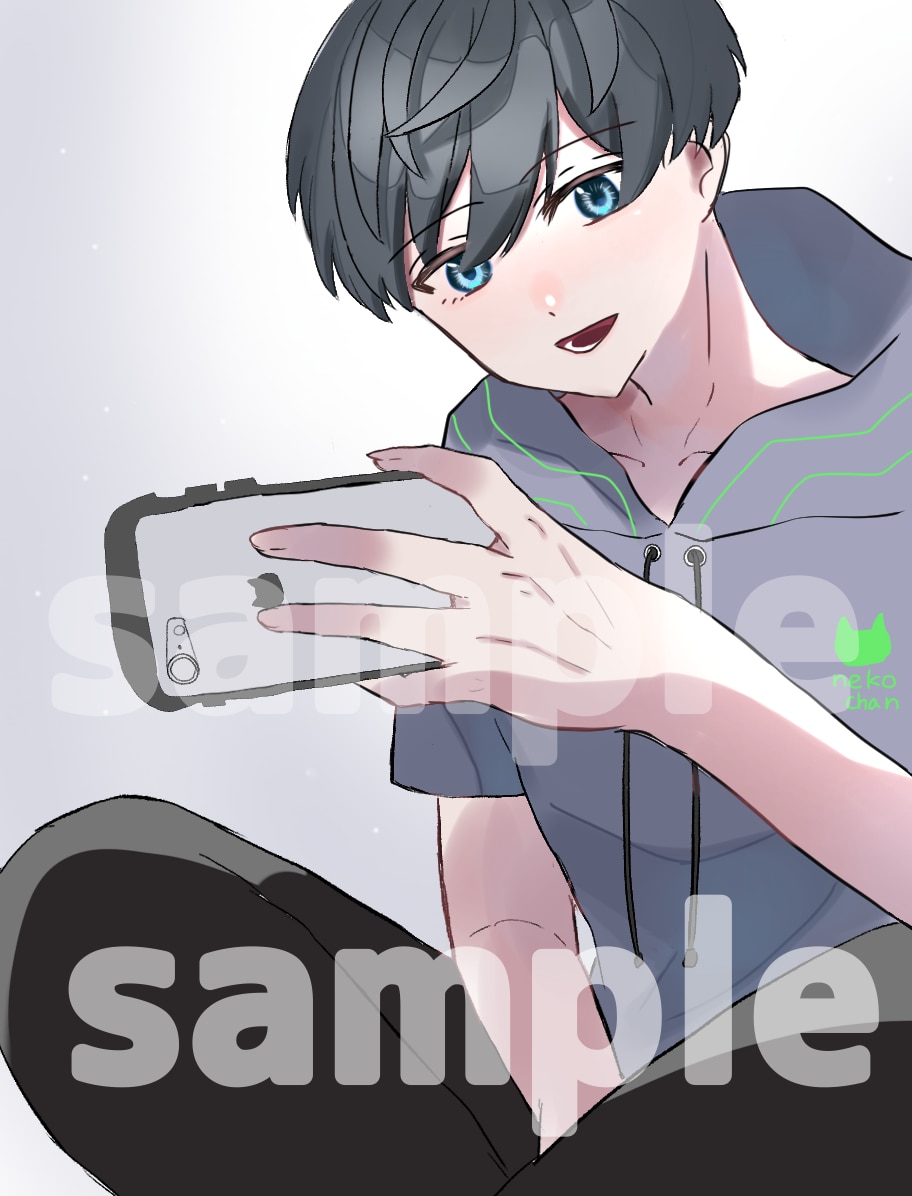お好みのイラストお描きします 綺麗な目を好んでおりますラフ修正何回でも無料です！ イメージ2