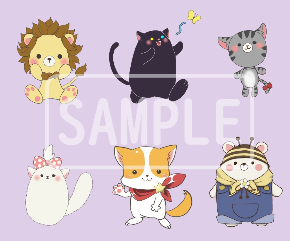 ぬいぐるみ風の動物アイコン作成します ゆるかわな動物のイラストをお探しの方必見！ イメージ6