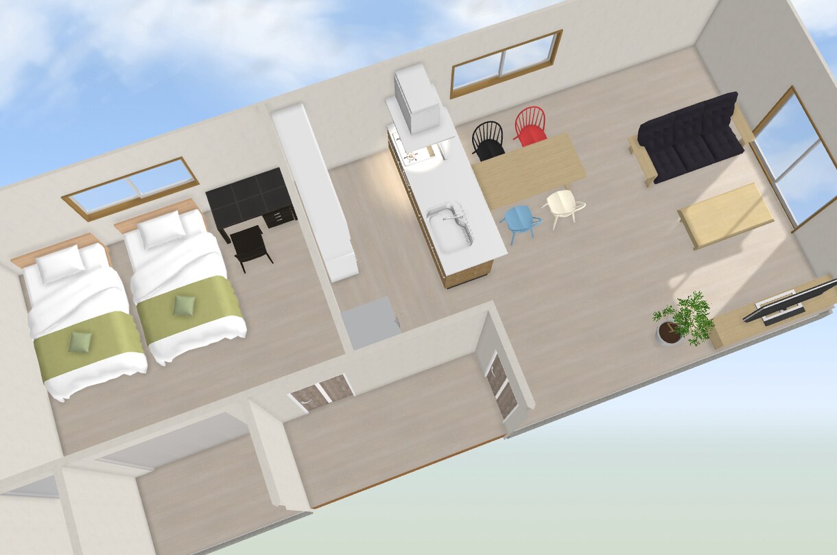 建築士が簡易パース作成します 建築士資格あり★お部屋つくりのお手伝いさせて頂きます イメージ1