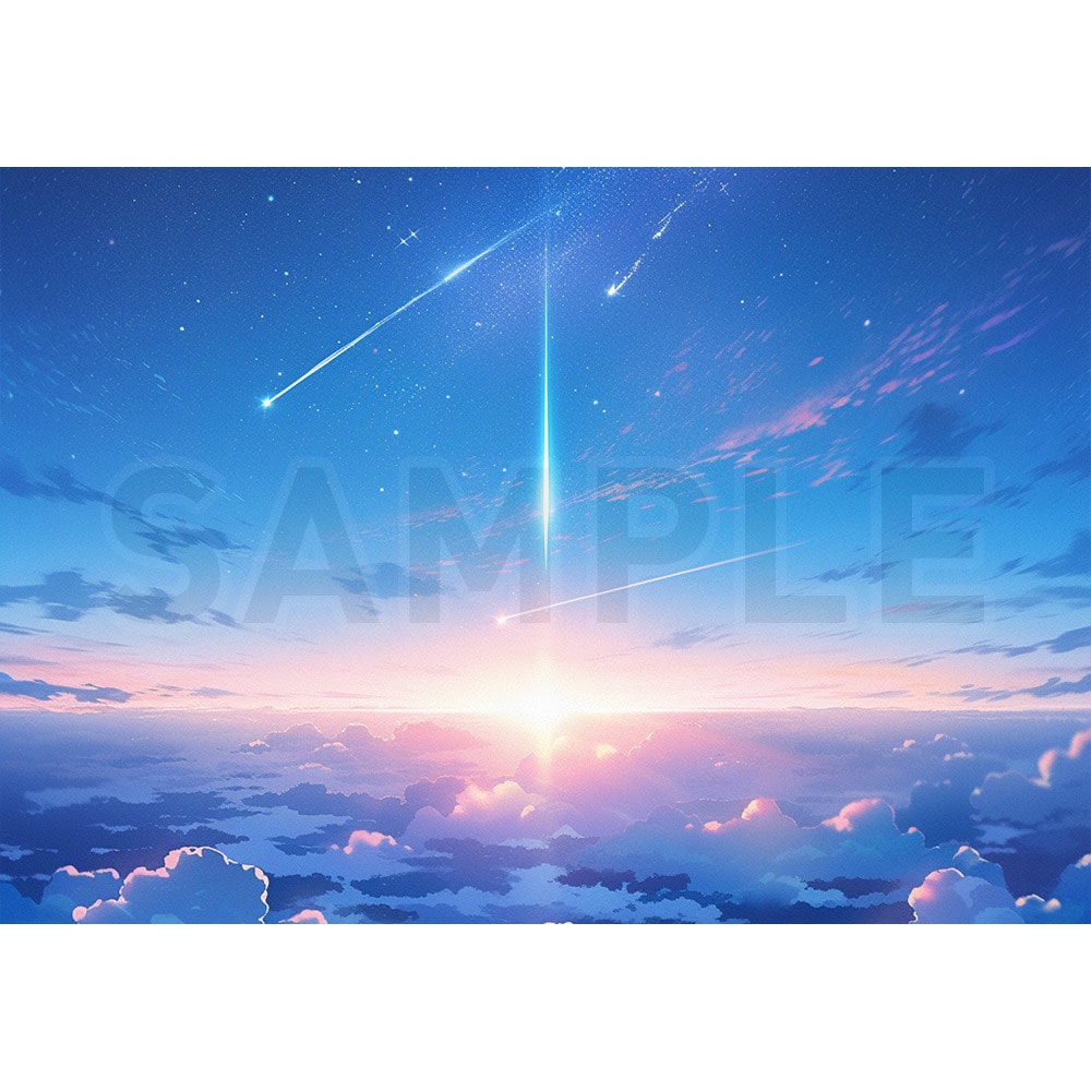 透き通るような、淡く儚い青春色のイラストを描きます 【君の名は。】や【あの花】風の、爽やかなファンタジー画の制作 イメージ10