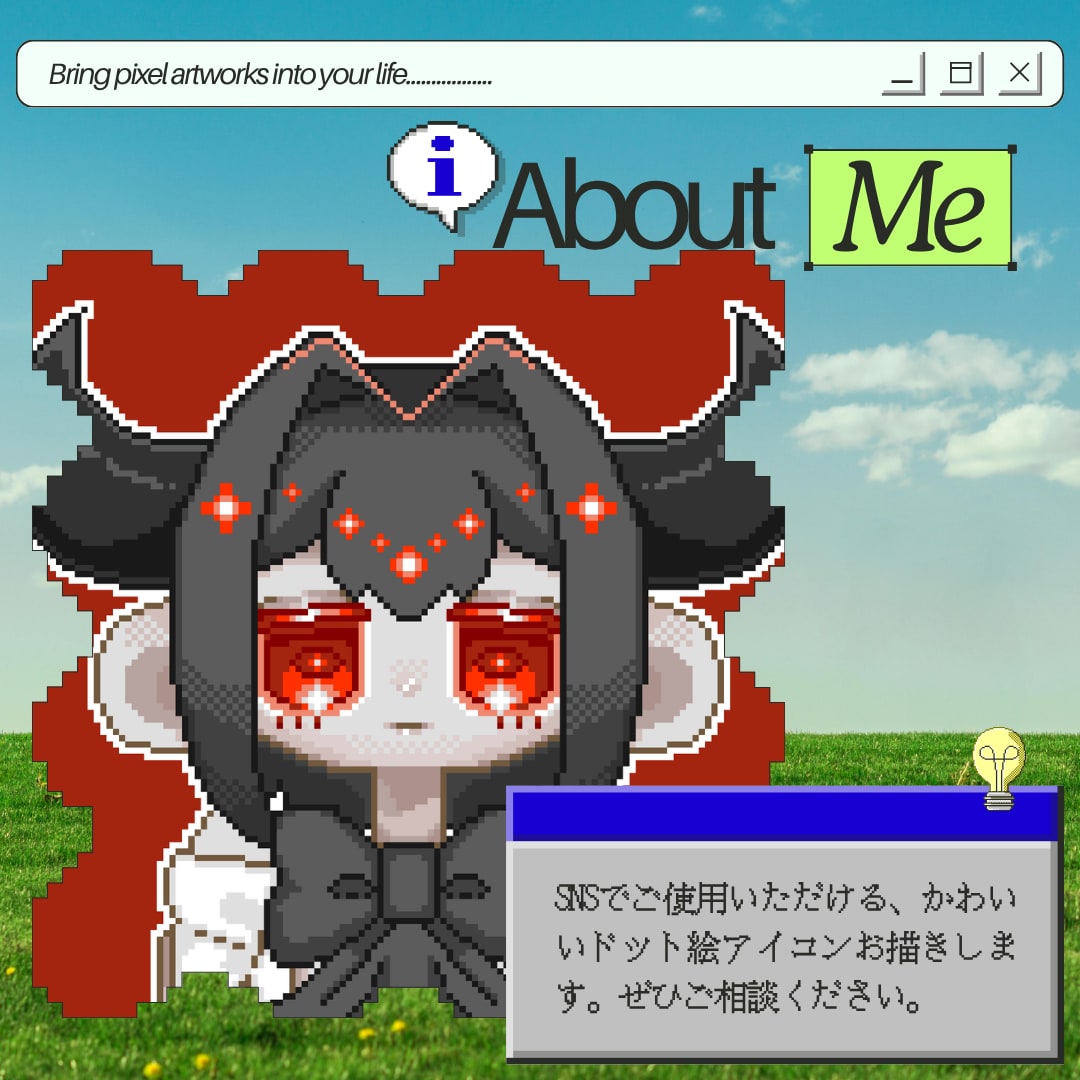 ドット絵アイコン制作します かわいいドット絵であなただけのSNS用アイコンをお作りします イメージ2